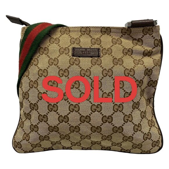 GUCCI GG Pattern, Shelly (Web) Dark Brown Beige Multi Jacquard 519-052325